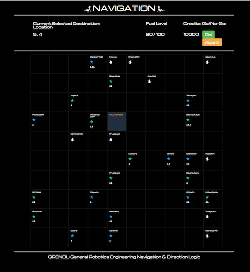 Space Truckin' (Intergalatic Trading Game) - PHP